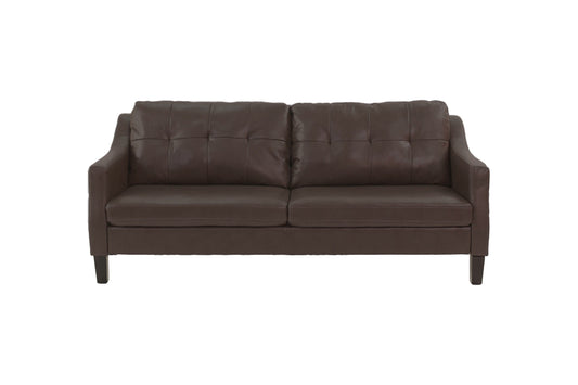 LGPF8881 Dark Brown Gel Leatherette Sofa Set