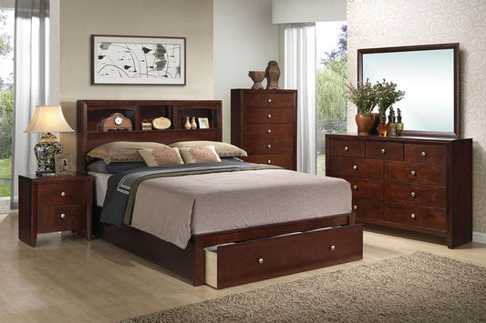 LGFPF9282CK Front Drawer Brown Bed in Three Sizes