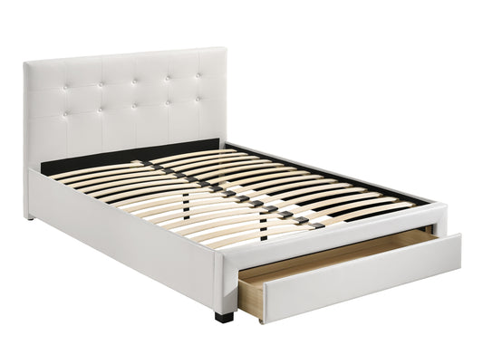 LGPF9314Q Queen Bed with Front Drawer in Black or White