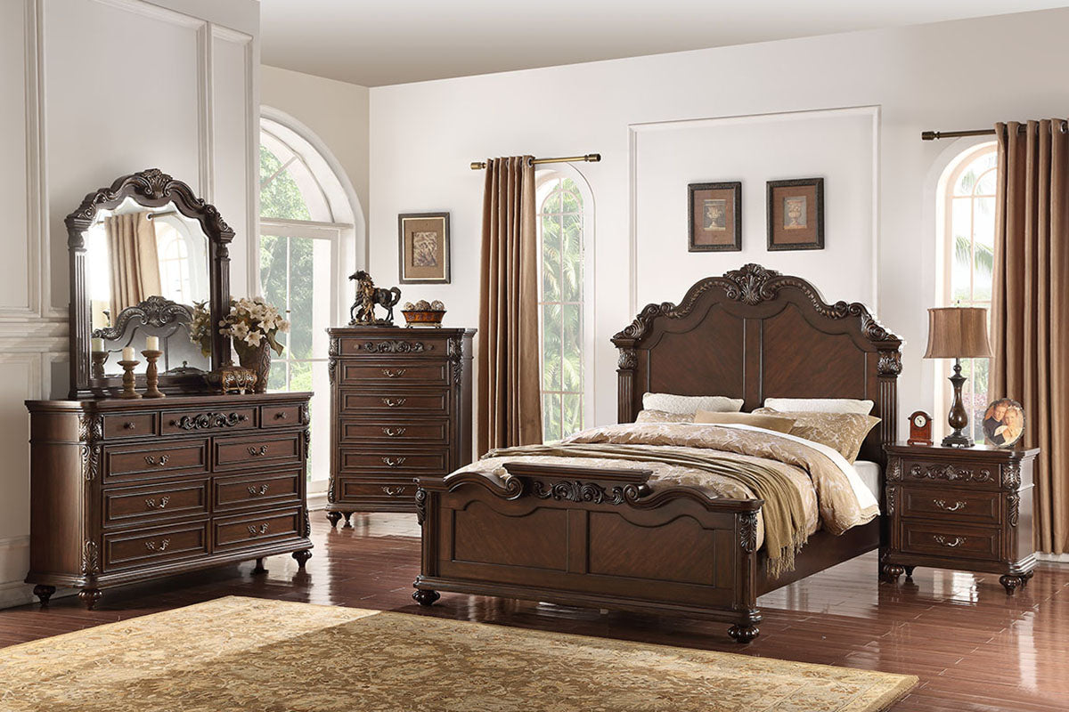 LGPF9385EK Detailed Brown Pine Bed