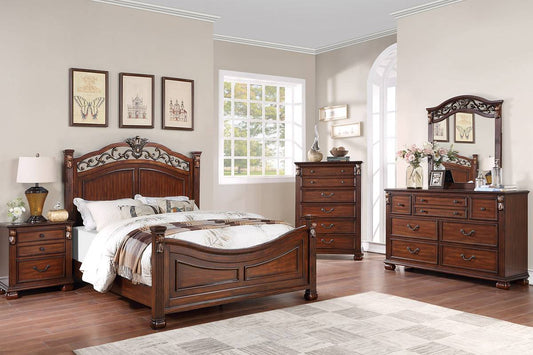 LGF9611CK Colonial Style Silver or Brown Bed