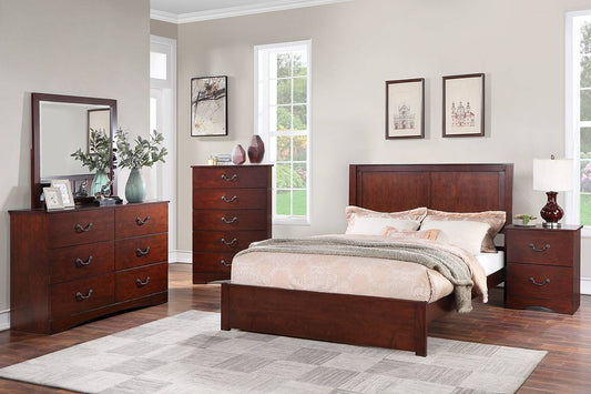 LGF9620CK Minimalist 2-Panel Headboard Bed - Available in 2 Colors