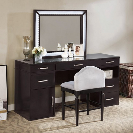 LGFAVICKIE Classic Vanity Set With Lighted Mirror and 1 Shelf